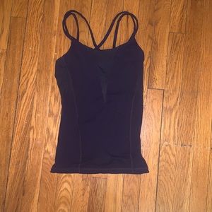 lululemon | cross-back fitted tank